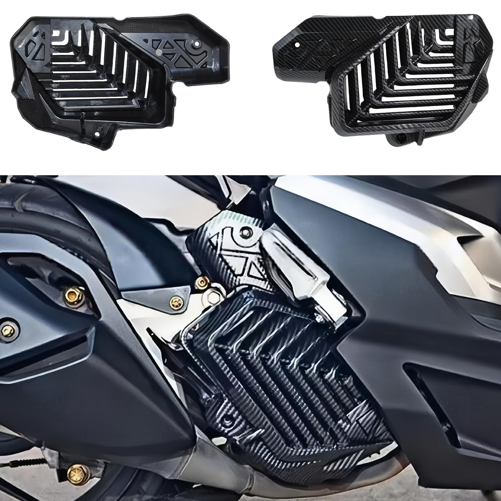 Amazon | X-ADV160カーボンテクスチャモーターサイクルラジエーター